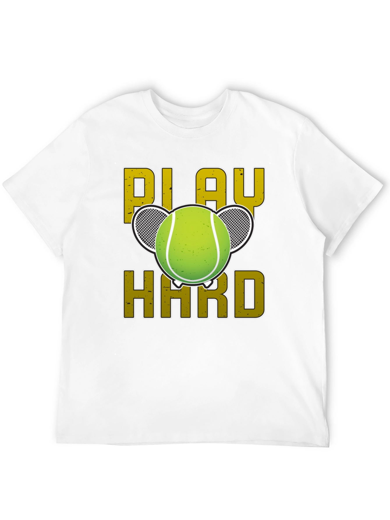 Play Hard Tennis Graphic Tee - Black
