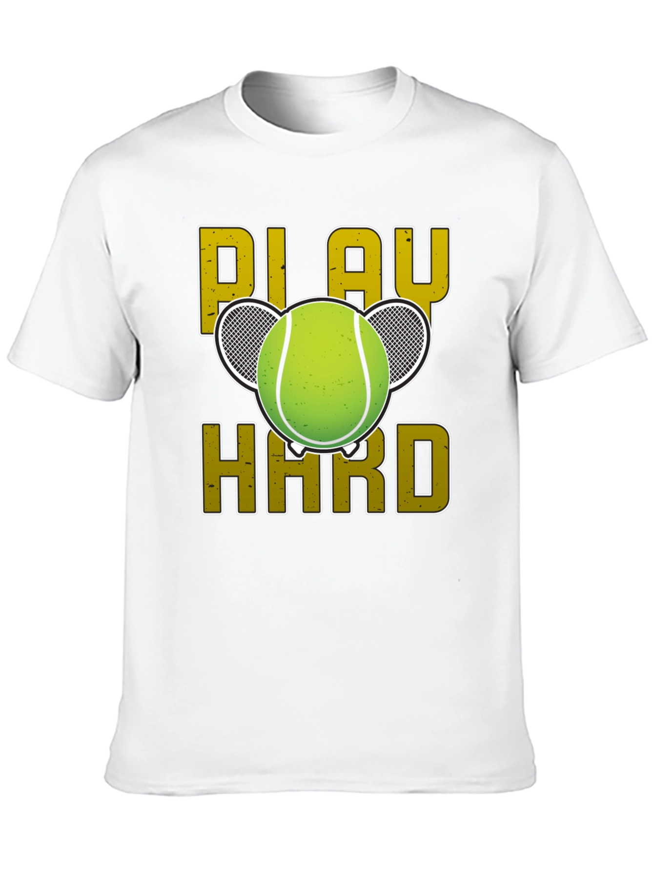 Play Hard Tennis Graphic Tee - Black