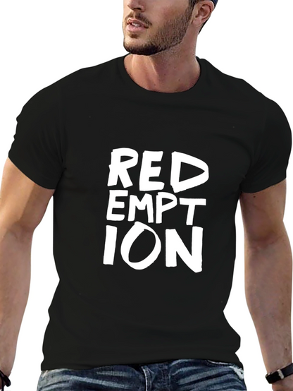 Redemption Graphic Print Black T-Shirt