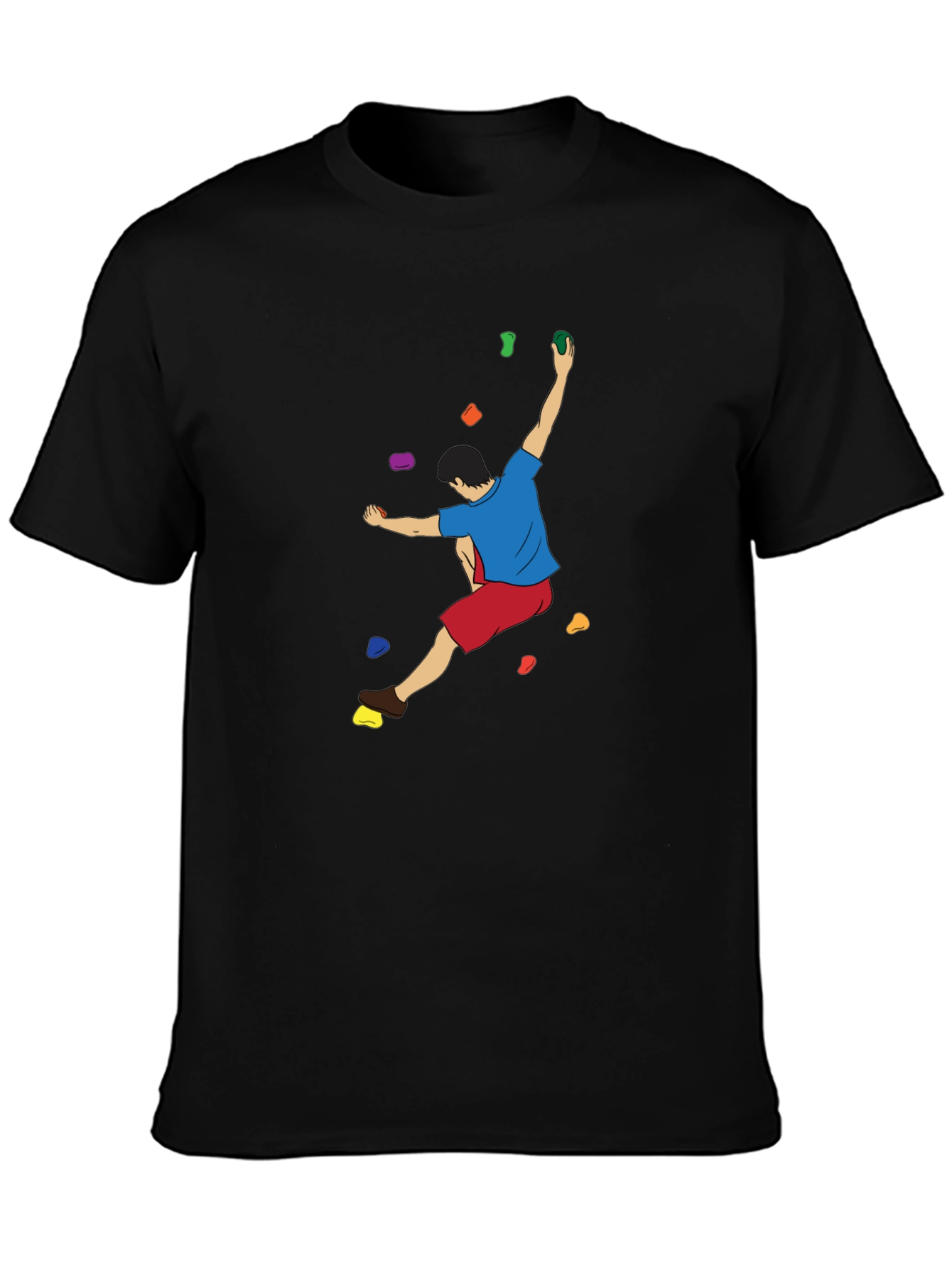 Climbing Graphic T-Shirt - Black