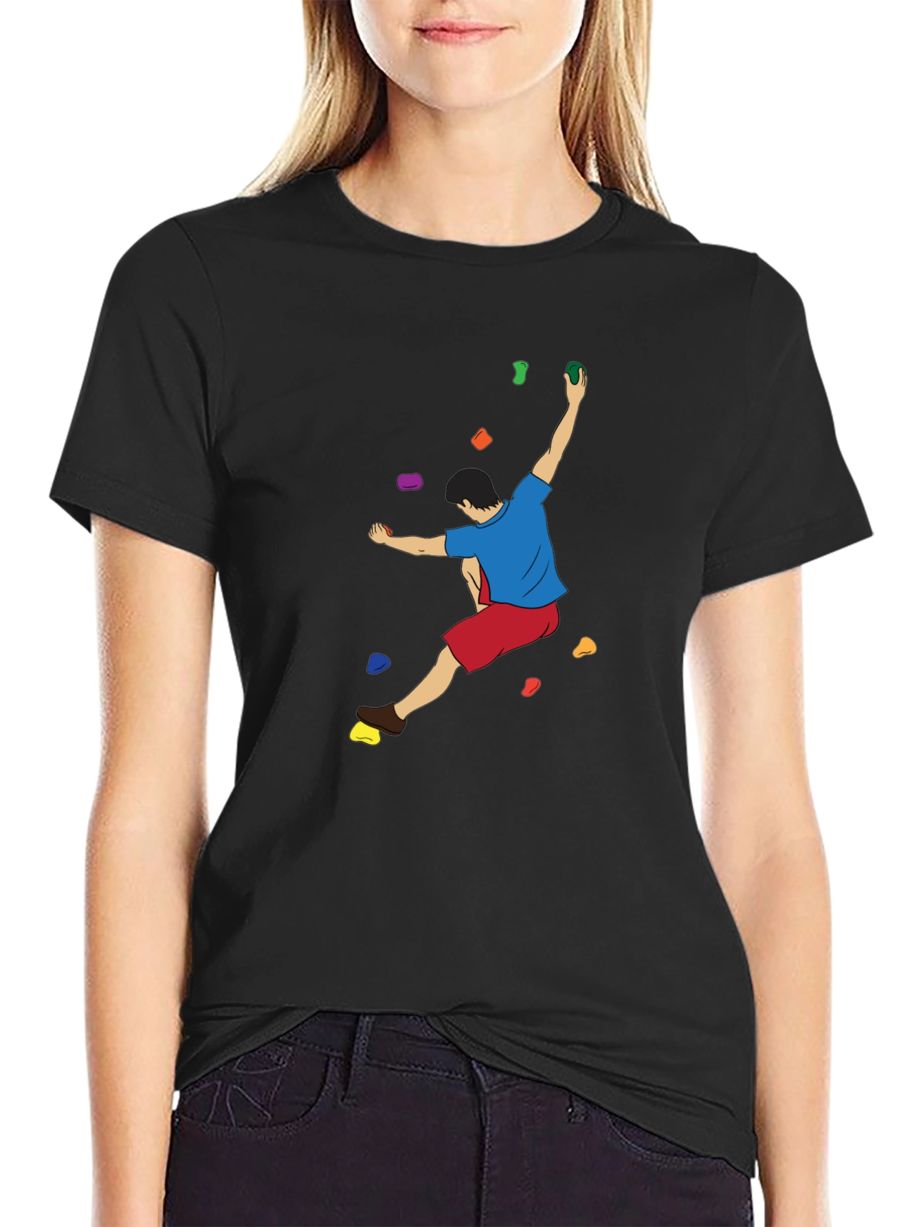 Climbing Graphic T-Shirt - Black