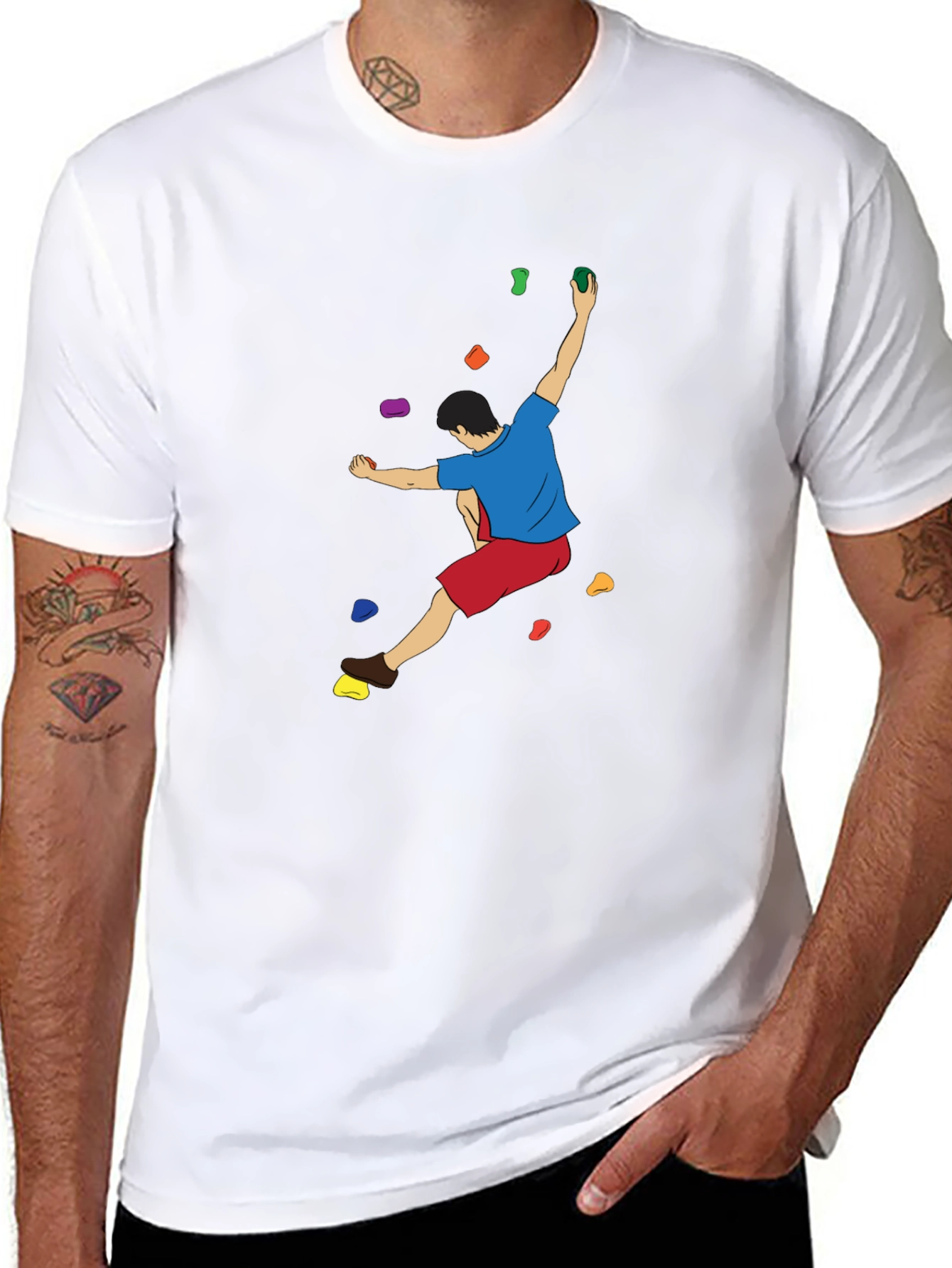 Climbing Graphic T-Shirt - Black