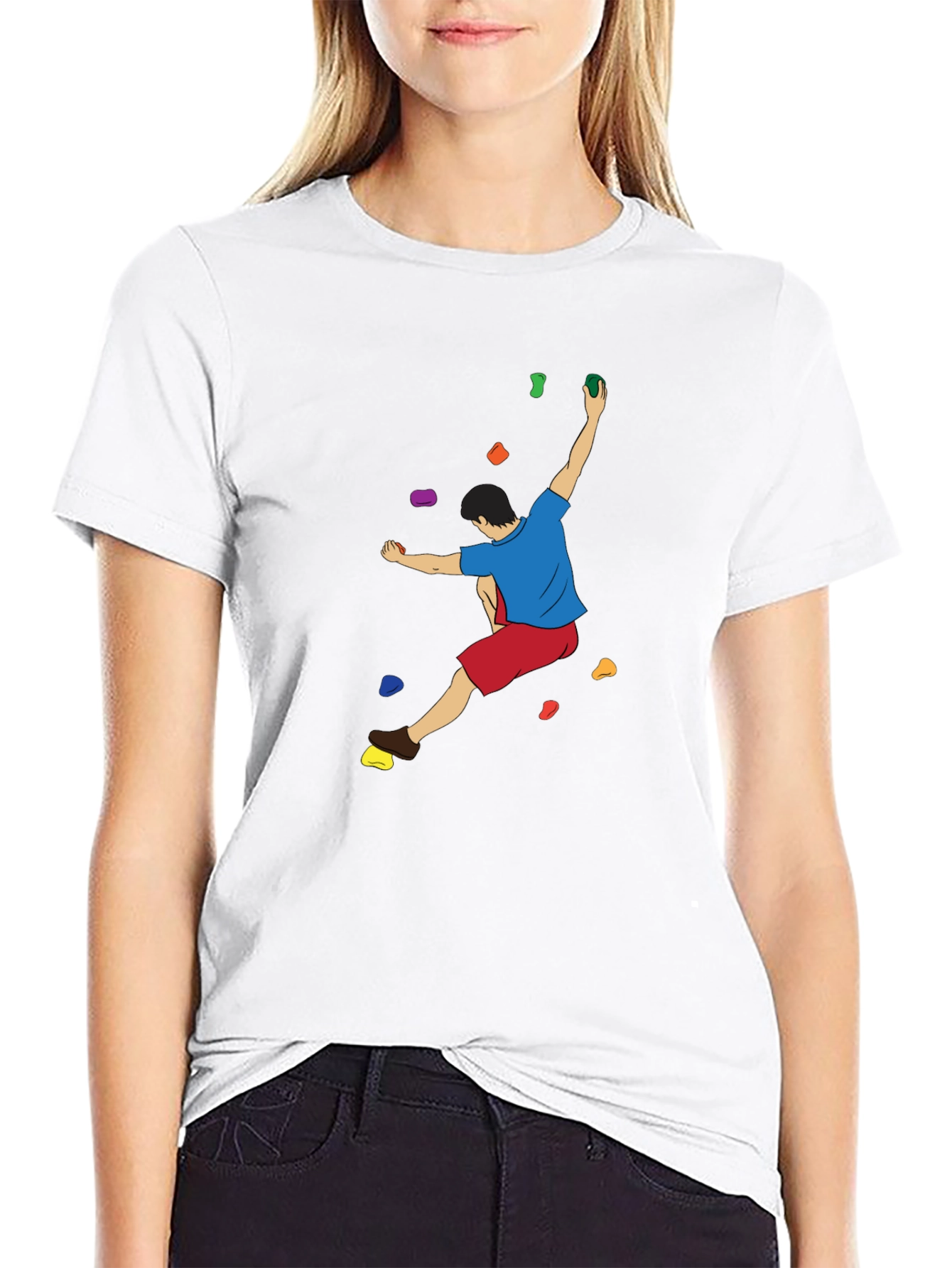 Climbing Graphic T-Shirt - Black