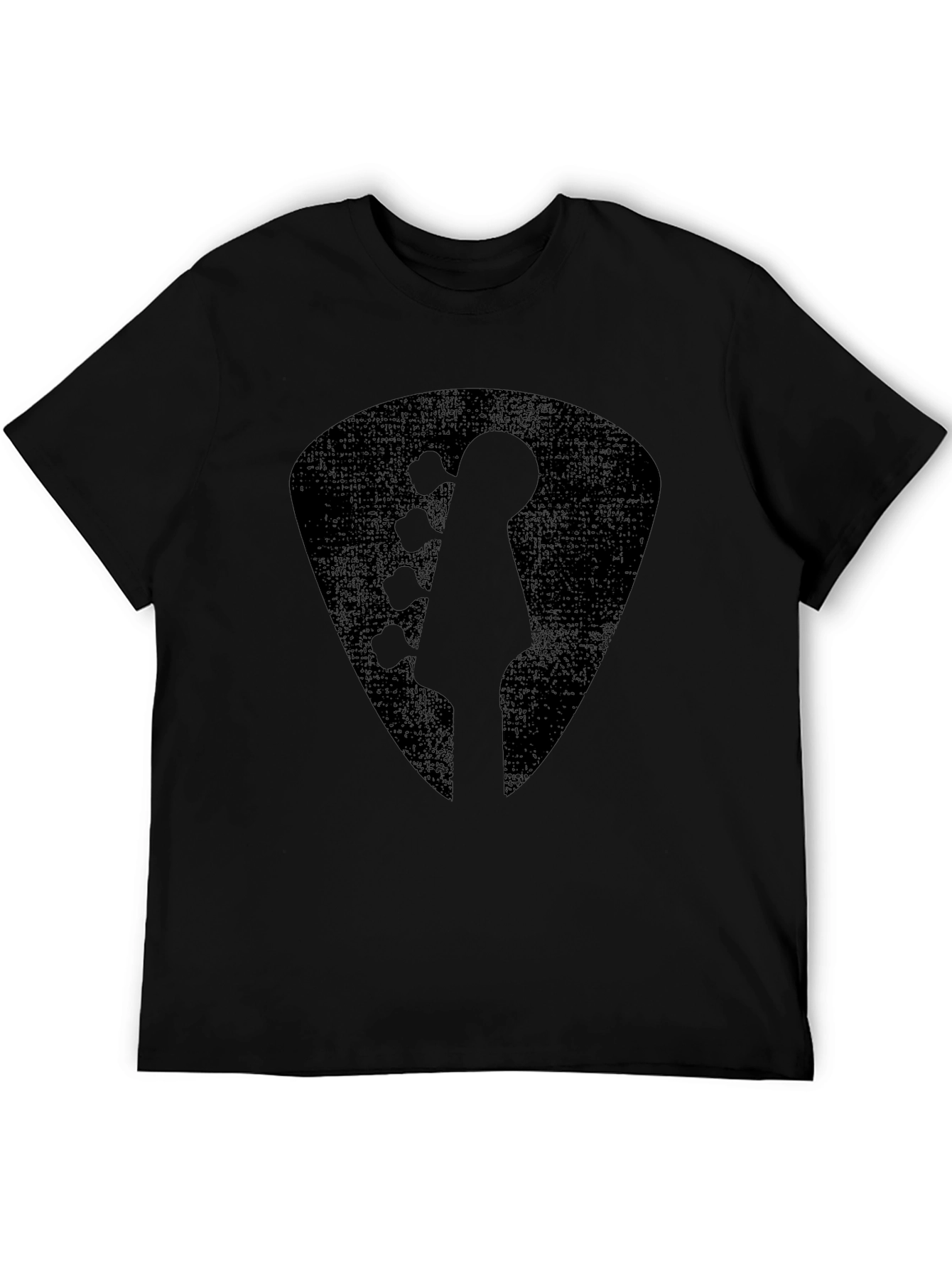 Black Guitar Pick T-Shirt - Rock Music Tee