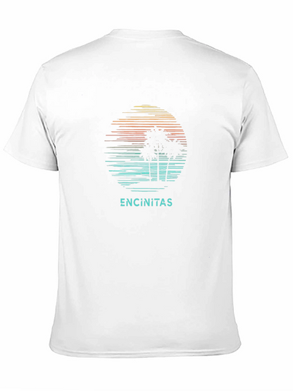 Encinitas Palm Sunset Graphic Tee - Black
