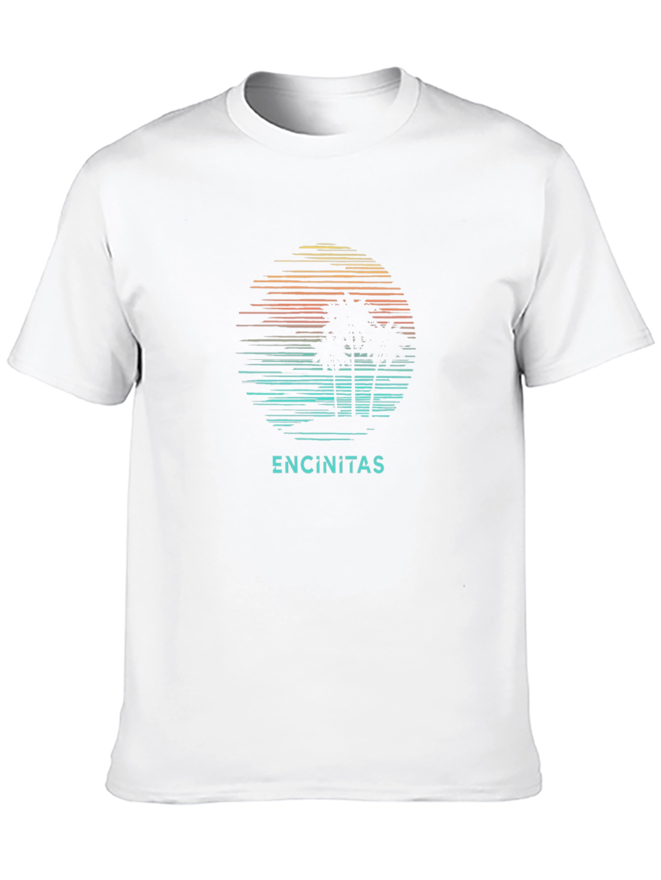 Encinitas Palm Sunset Graphic Tee - Black