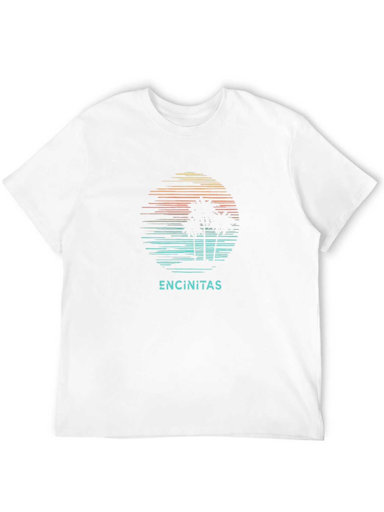 Encinitas Palm Sunset Graphic Tee - Black