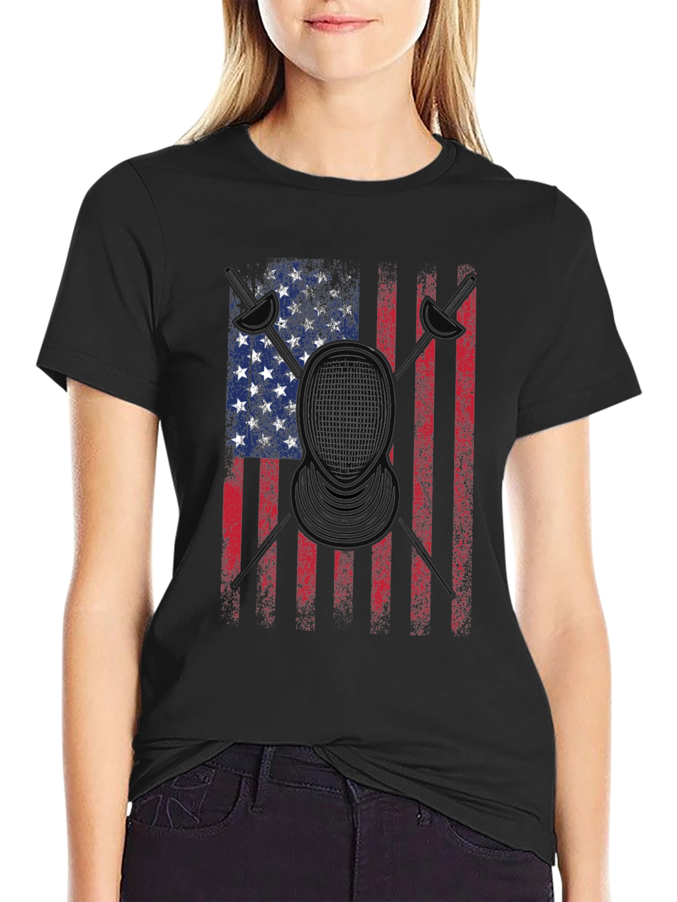 American Flag Drummer T-Shirt