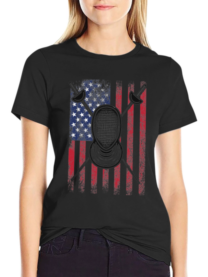 American Flag Drummer T-Shirt