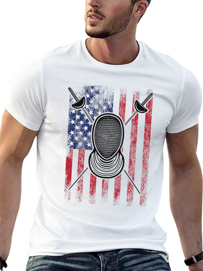 American Flag Drummer T-Shirt