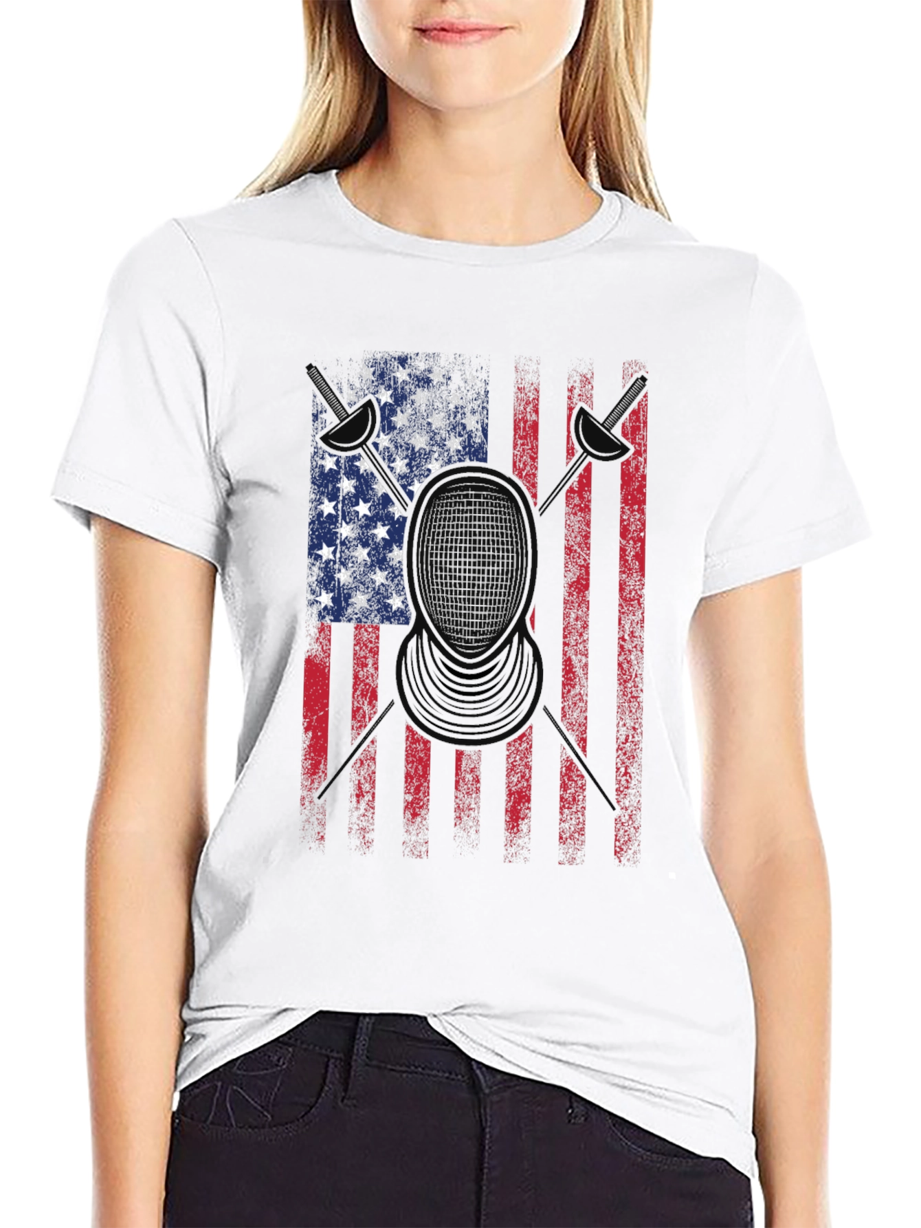 American Flag Drummer T-Shirt