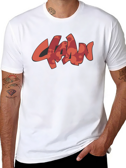 Stylish Black T-Shirt with Unique Graphic Design