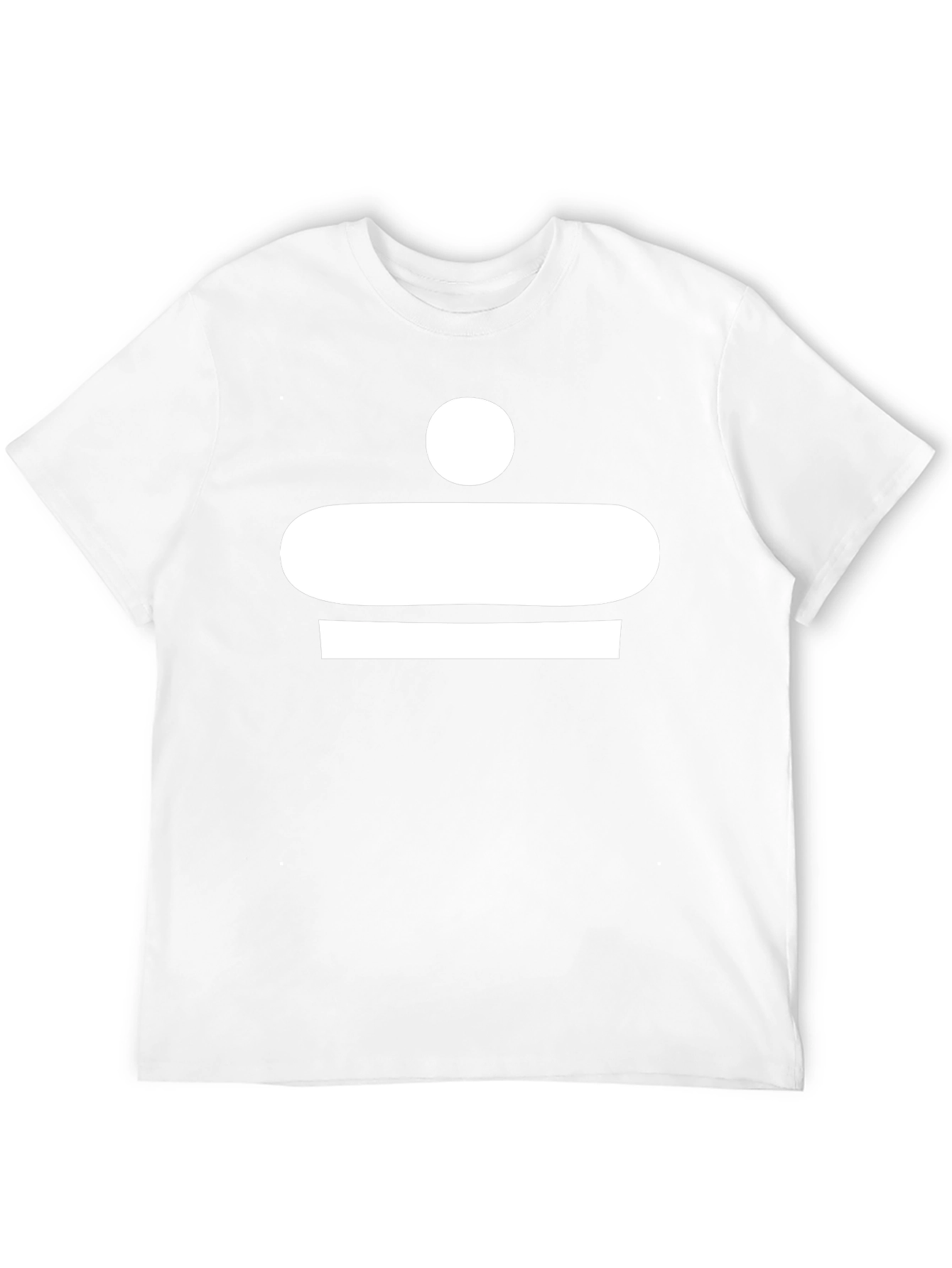 Abstract White Graphic Print Black T-Shirt