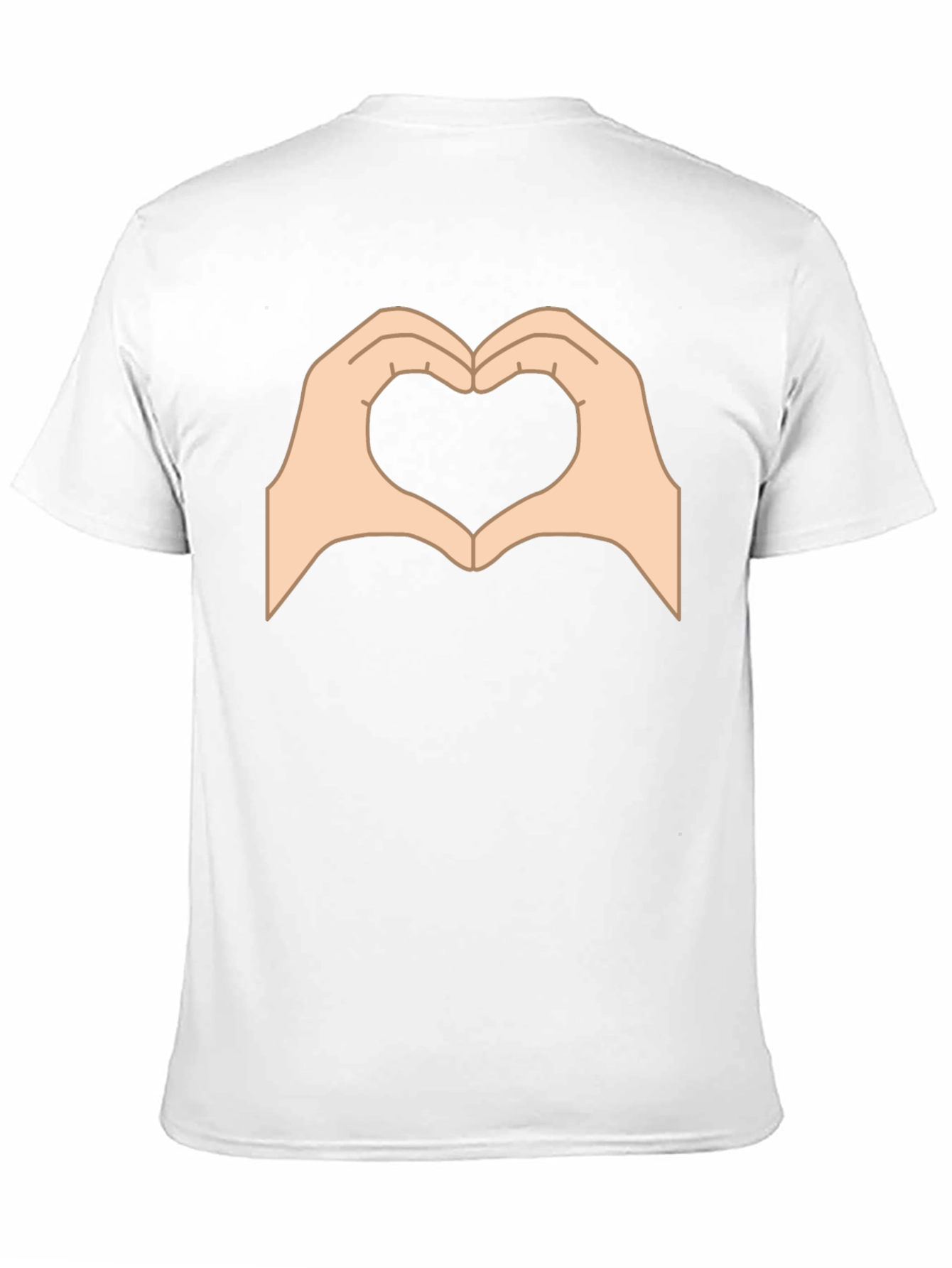 Heart Hands Graphic Black T-Shirt - Love Gesture Tee