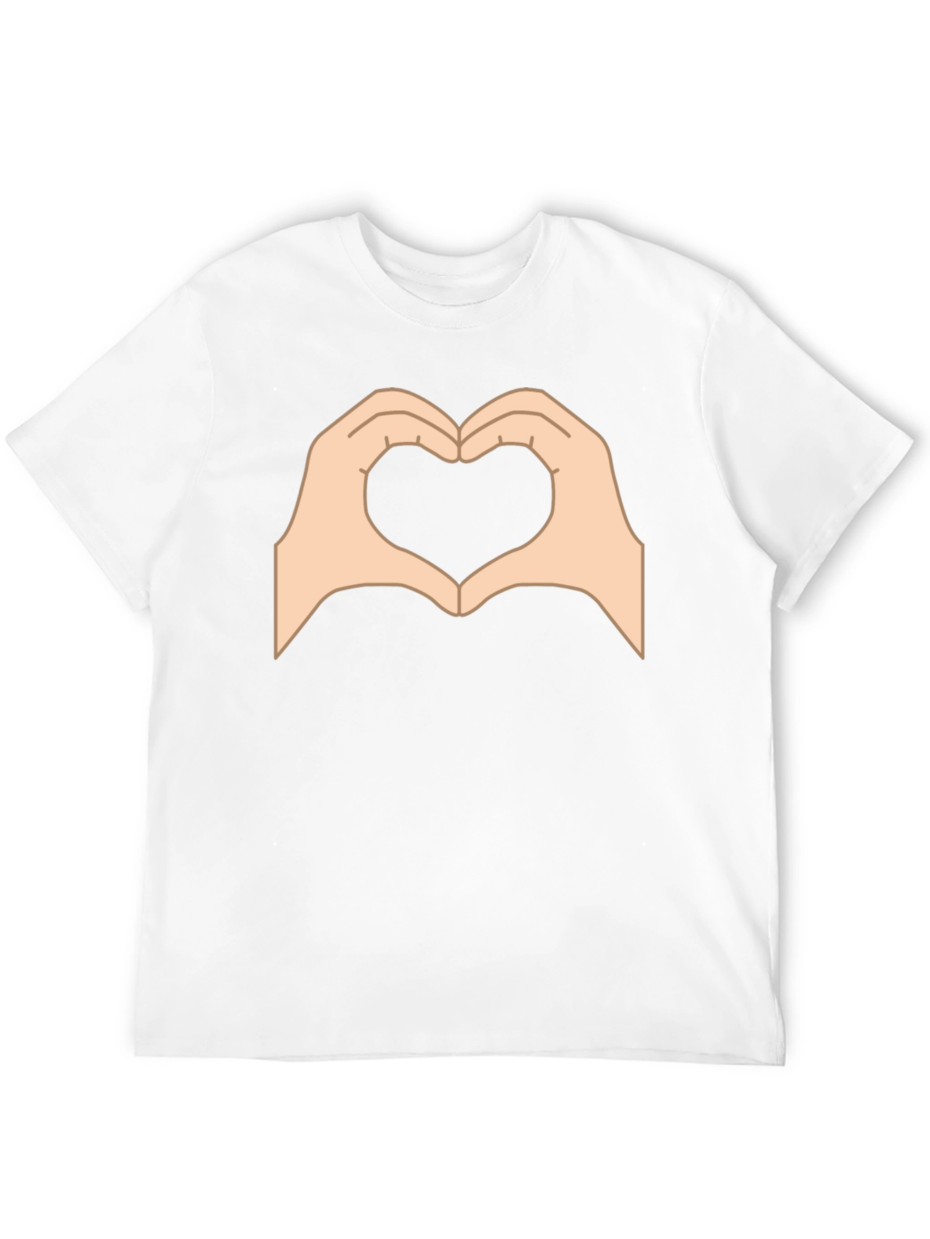 Heart Hands Graphic Black T-Shirt - Love Gesture Tee