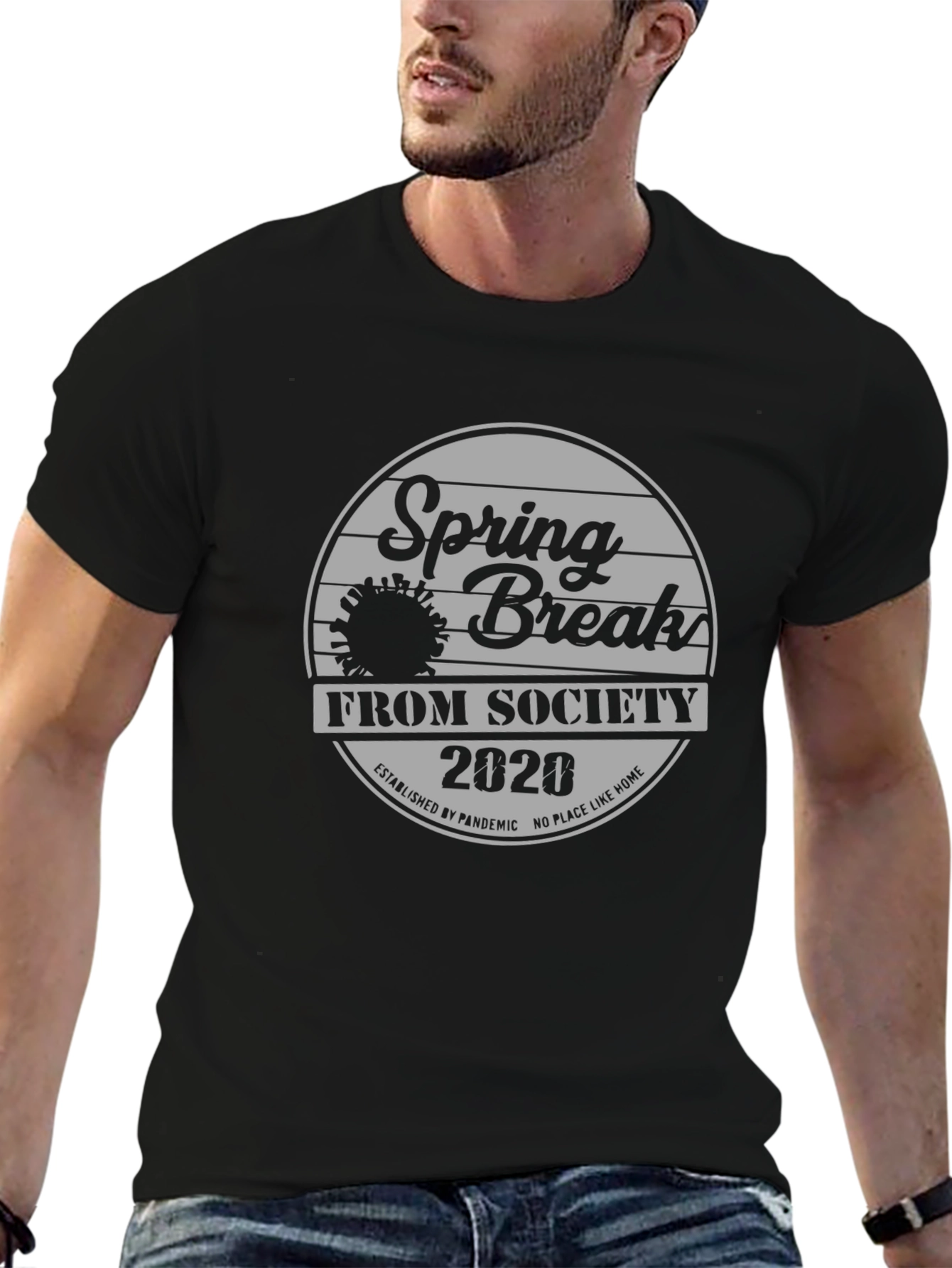 Spring Break From Society 2020 Black T-Shirt