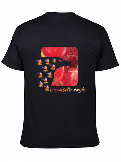 Exquisite Eagle Graphic Tee - Stylish Black T-Shirt