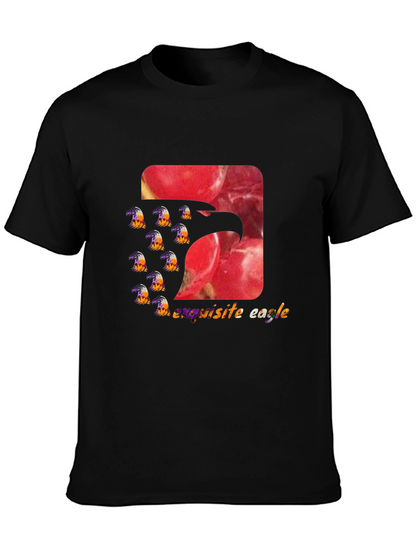 Exquisite Eagle Graphic Tee - Stylish Black T-Shirt