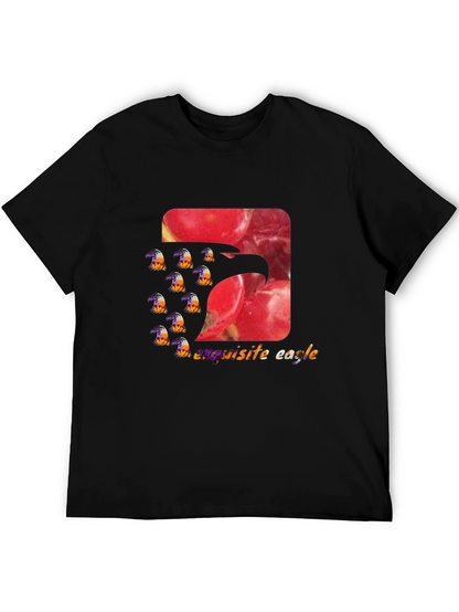 Exquisite Eagle Graphic Tee - Stylish Black T-Shirt