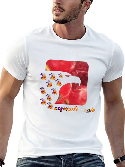 Exquisite Eagle Graphic Tee - Stylish Black T-Shirt