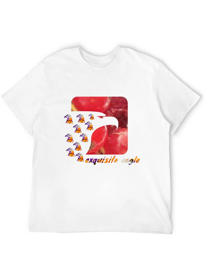 Exquisite Eagle Graphic Tee - Stylish Black T-Shirt
