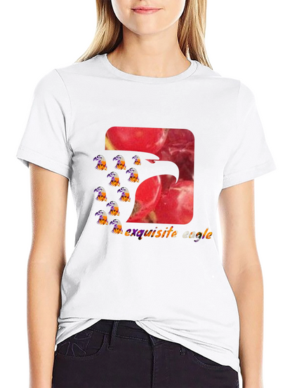 Exquisite Eagle Graphic Tee - Stylish Black T-Shirt