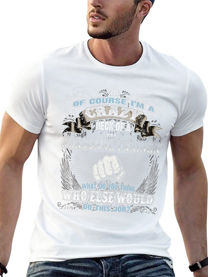 Crazy Personal Trainer Black Graphic T-Shirt