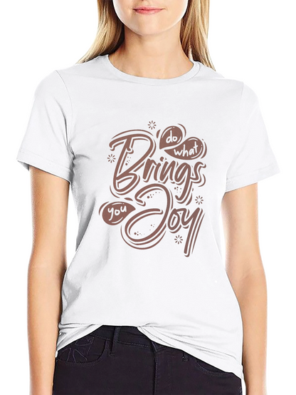 Do What Brings You Joy Graphic Tee - Black