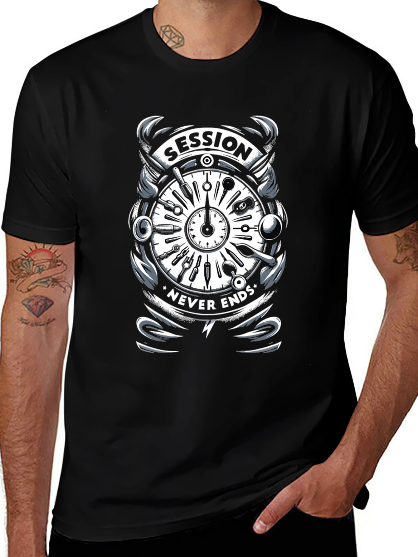 Session Never Ends Graphic T-Shirt