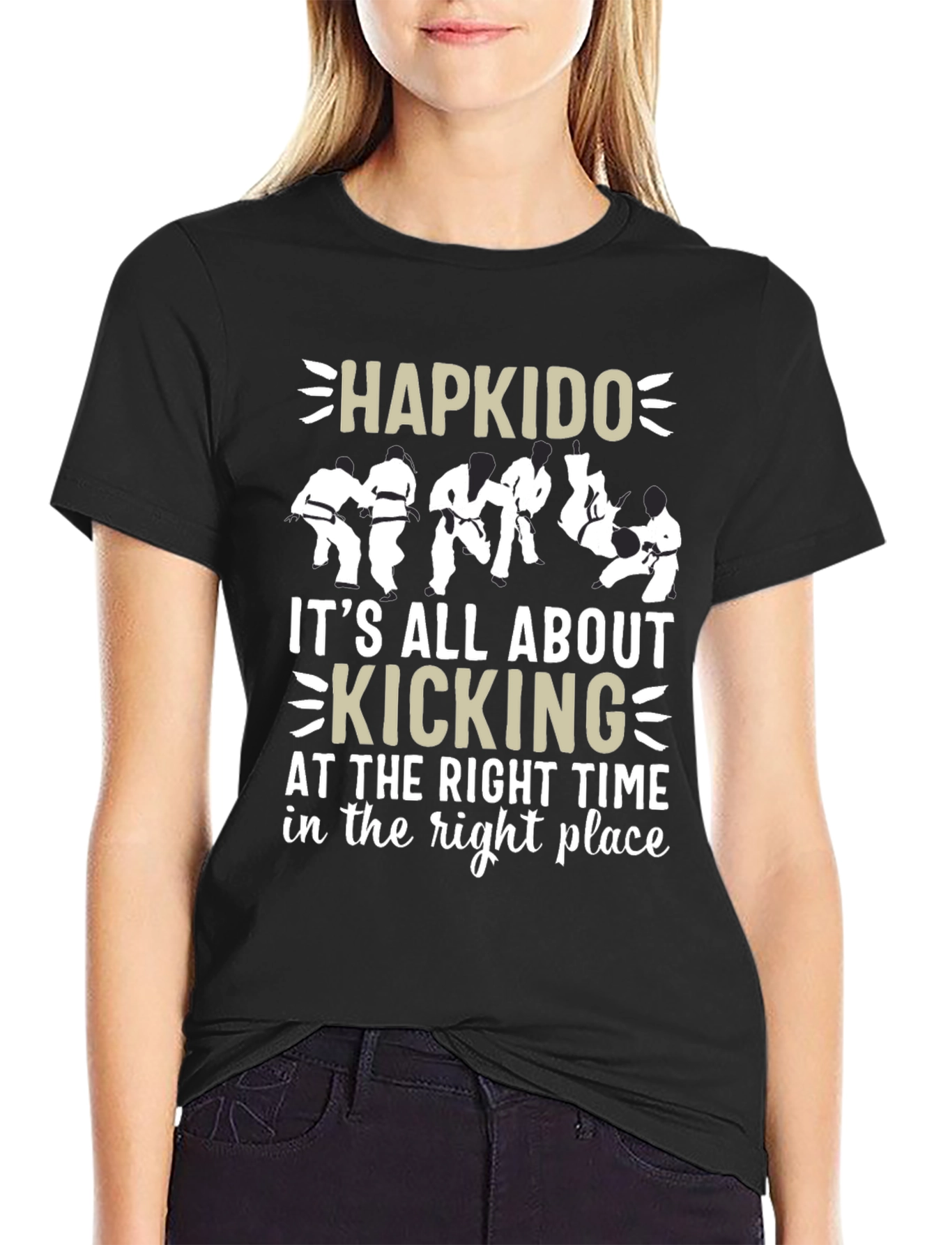 Hapkido Kicking T-Shirt - Martial Arts Design
