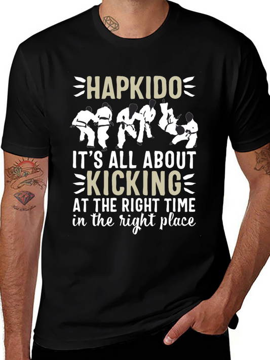 Hapkido Kicking T-Shirt - Martial Arts Design