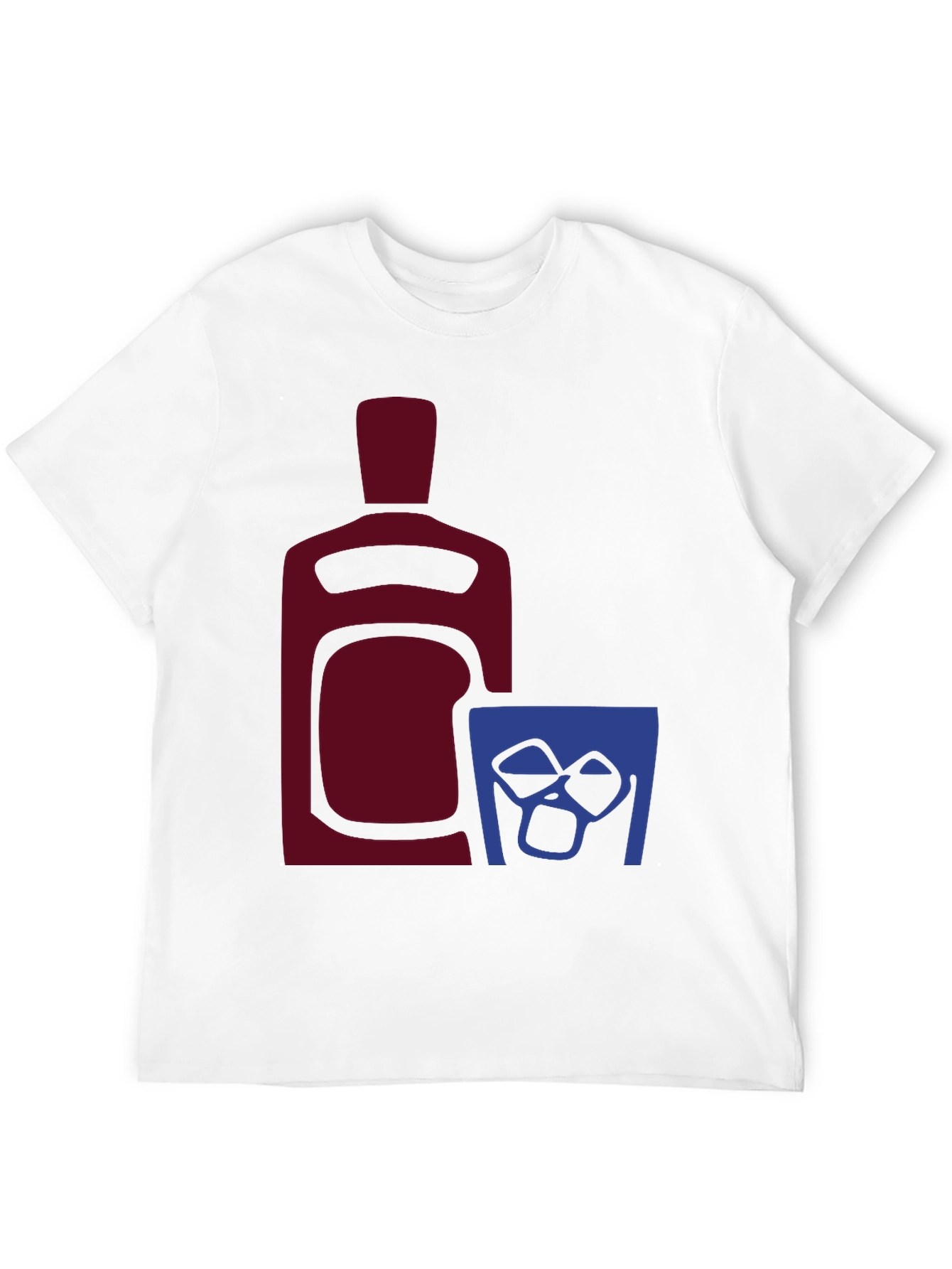 Whiskey Bottle and Glass Graphic Tee