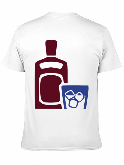 Whiskey Bottle and Glass Graphic Tee