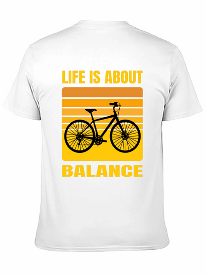 Life is About Balance T-Shirt - Cycling Design