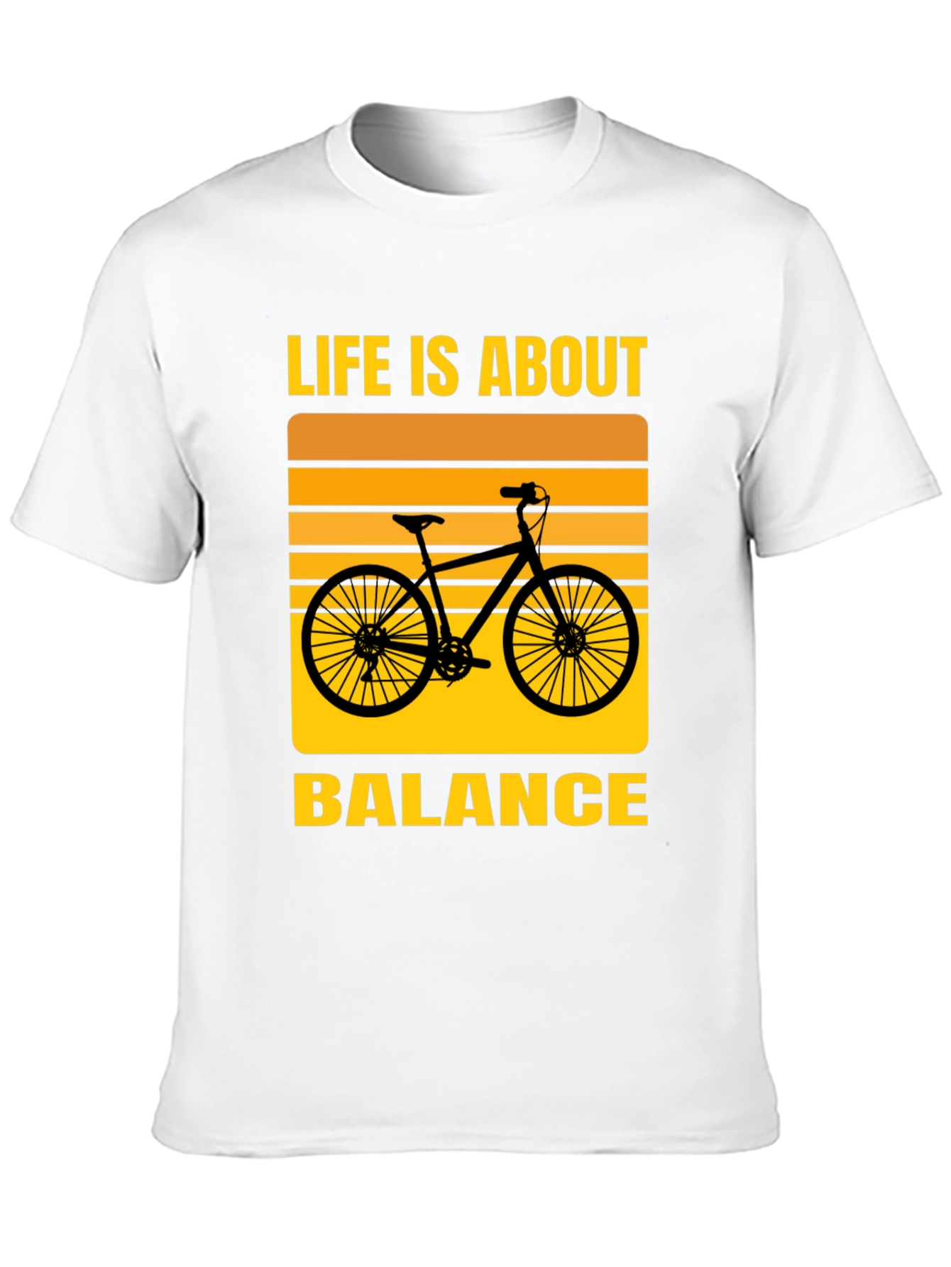 Life is About Balance T-Shirt - Cycling Design