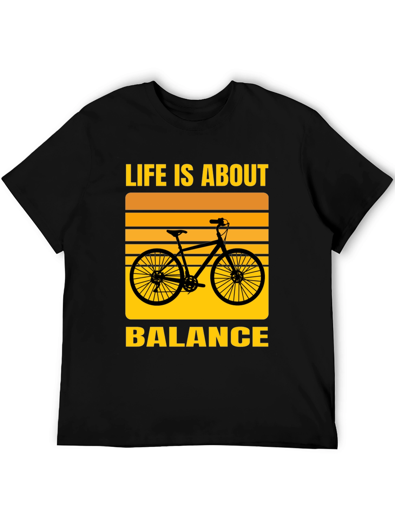 Life is About Balance T-Shirt - Cycling Design