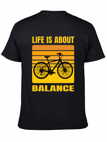 Life is About Balance T-Shirt - Cycling Design