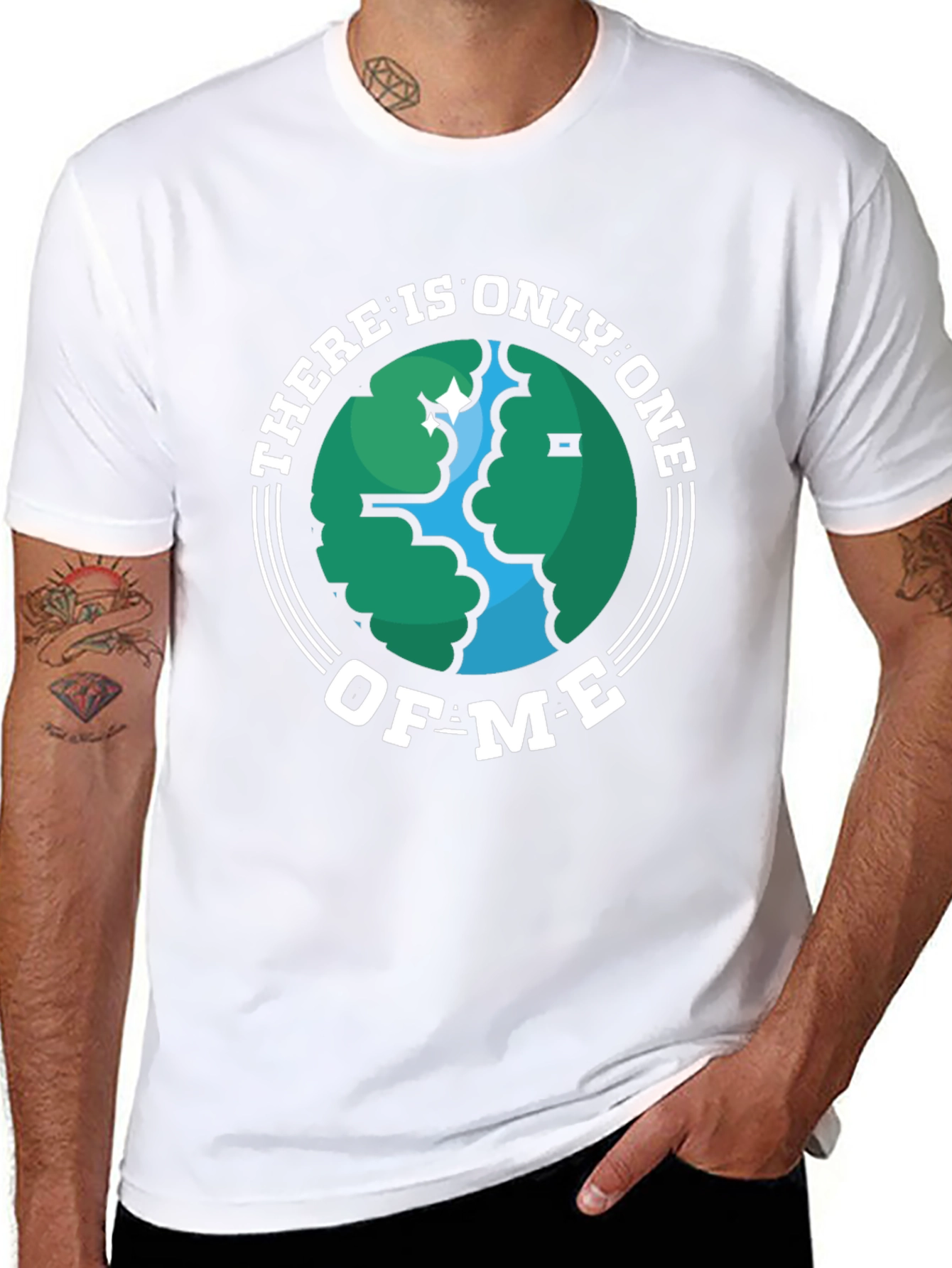 Unique Earth Graphic T-Shirt - One Of Me!