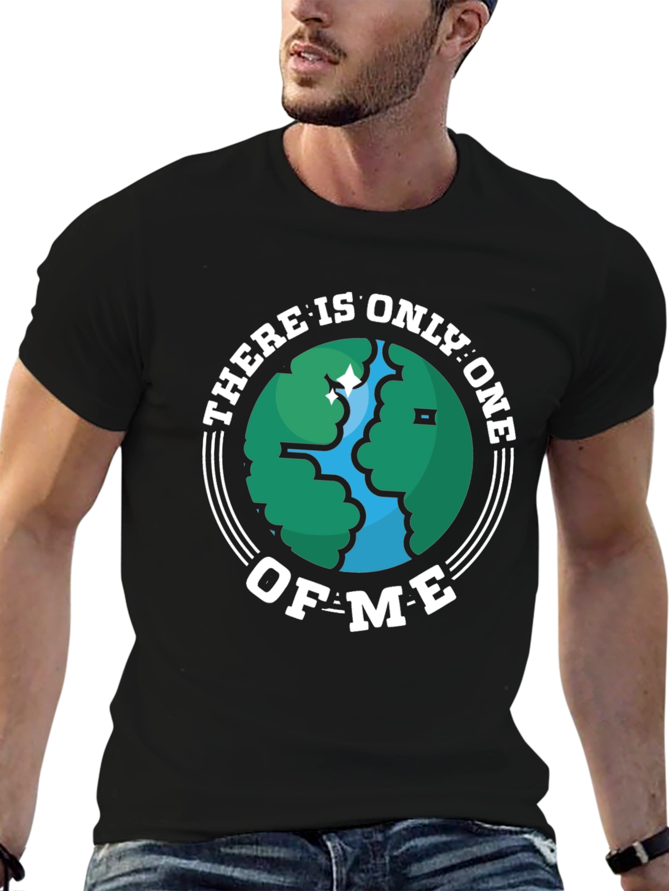 Unique Earth Graphic T-Shirt - One Of Me!