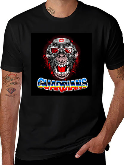 Guardians Ape Graphic Black T-Shirt