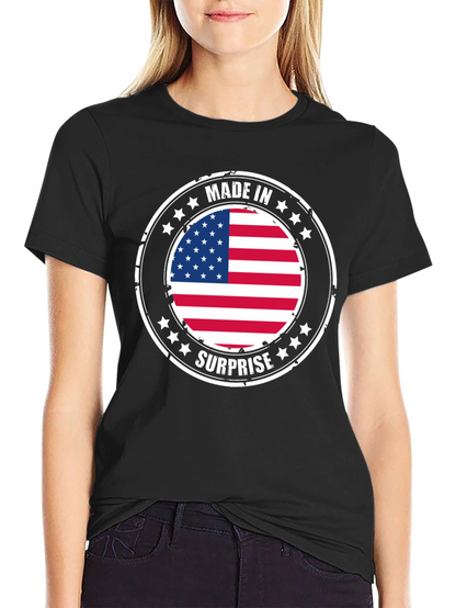 Made in Surprise American Flag T-Shirt