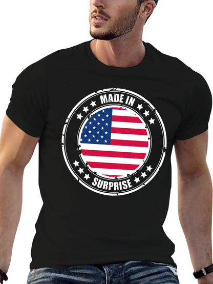 Made in Surprise American Flag T-Shirt