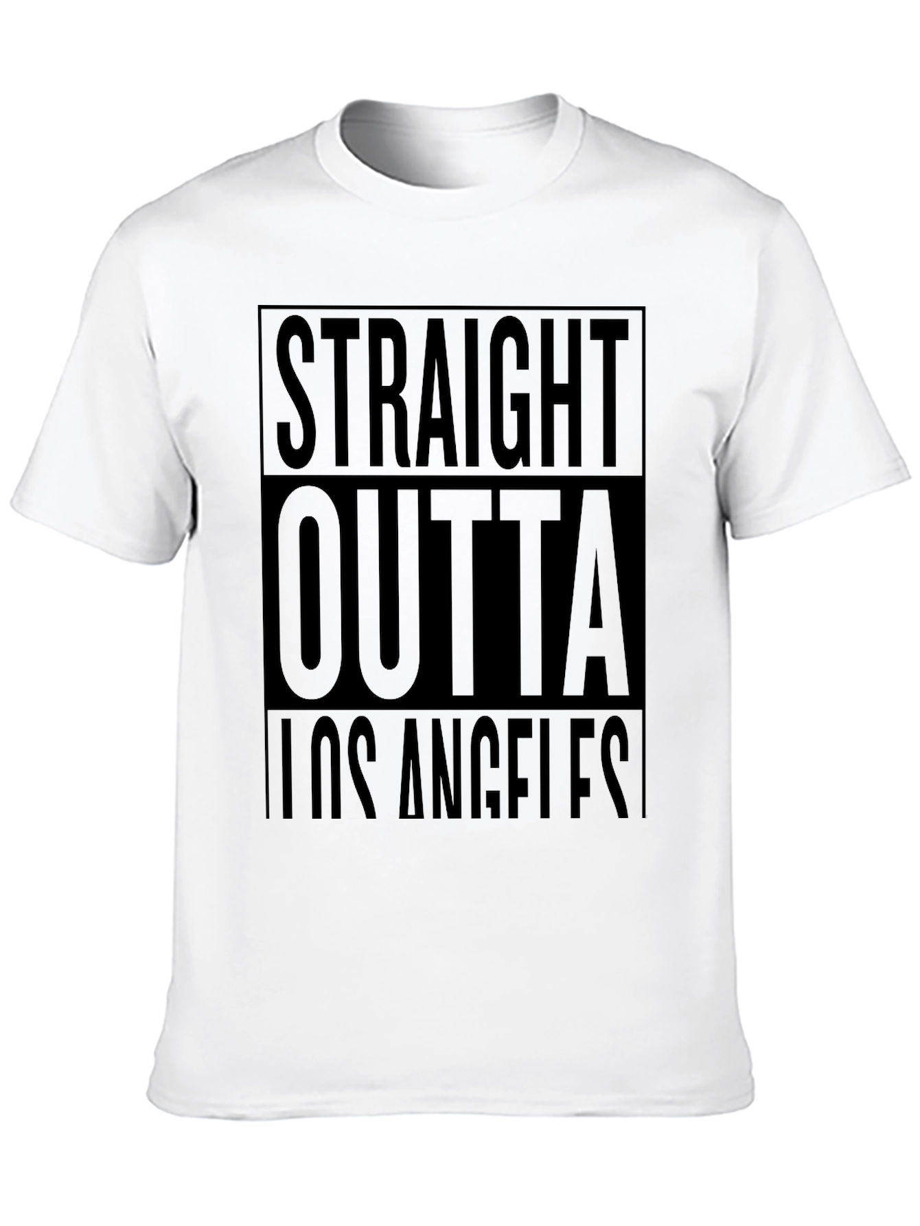 Straight Outta Los Angeles Black T-Shirt