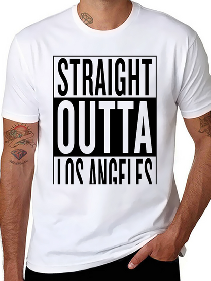 Straight Outta Los Angeles Black T-Shirt