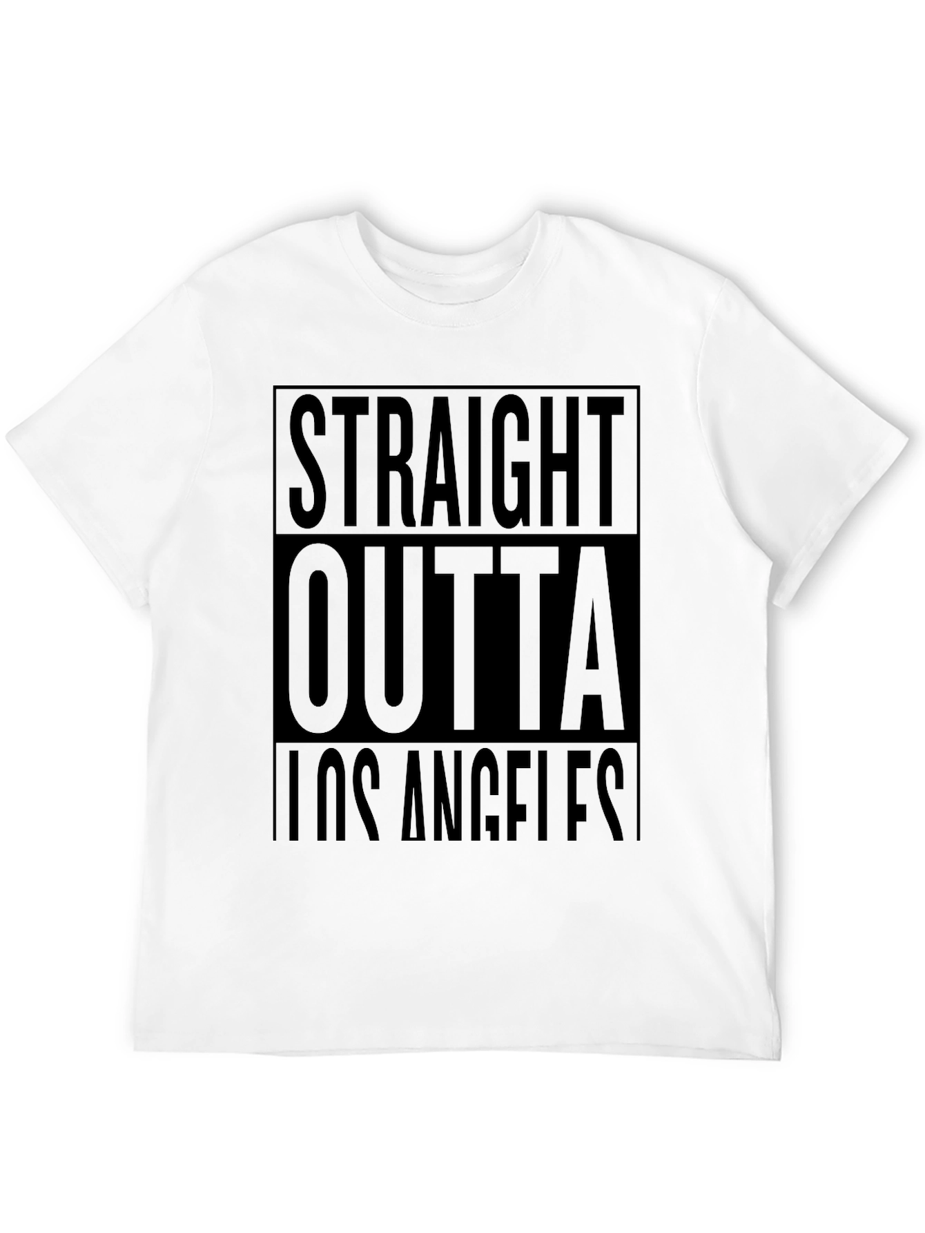 Straight Outta Los Angeles Black T-Shirt