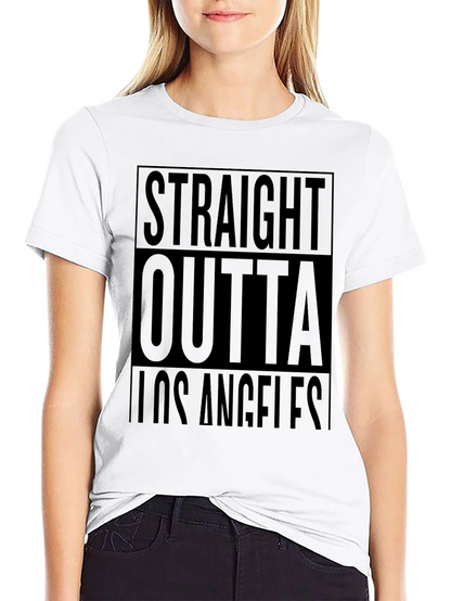 Straight Outta Los Angeles Black T-Shirt