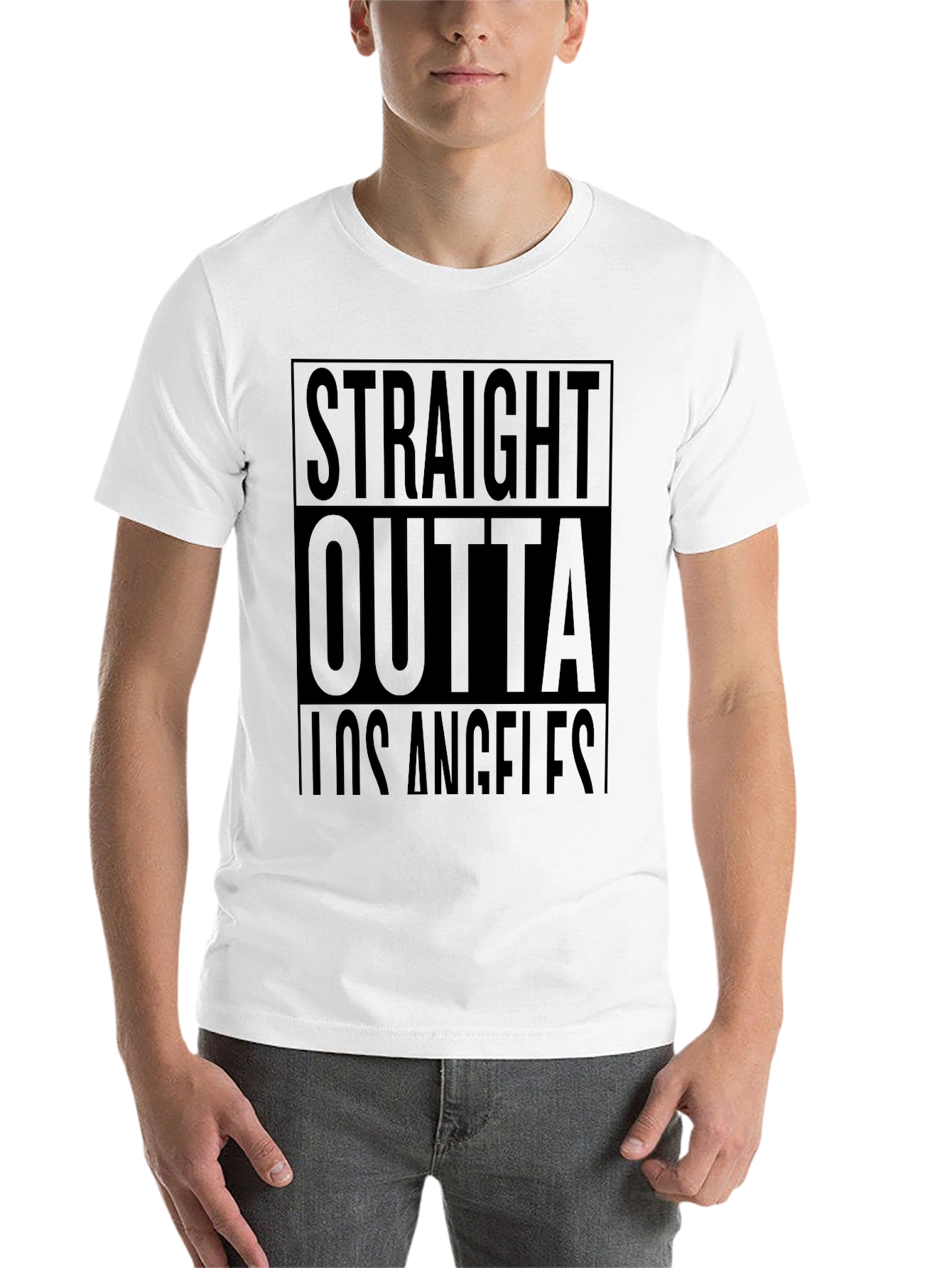 Straight Outta Los Angeles Black T-Shirt