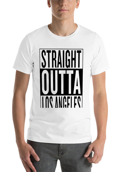 Straight Outta Los Angeles Black T-Shirt