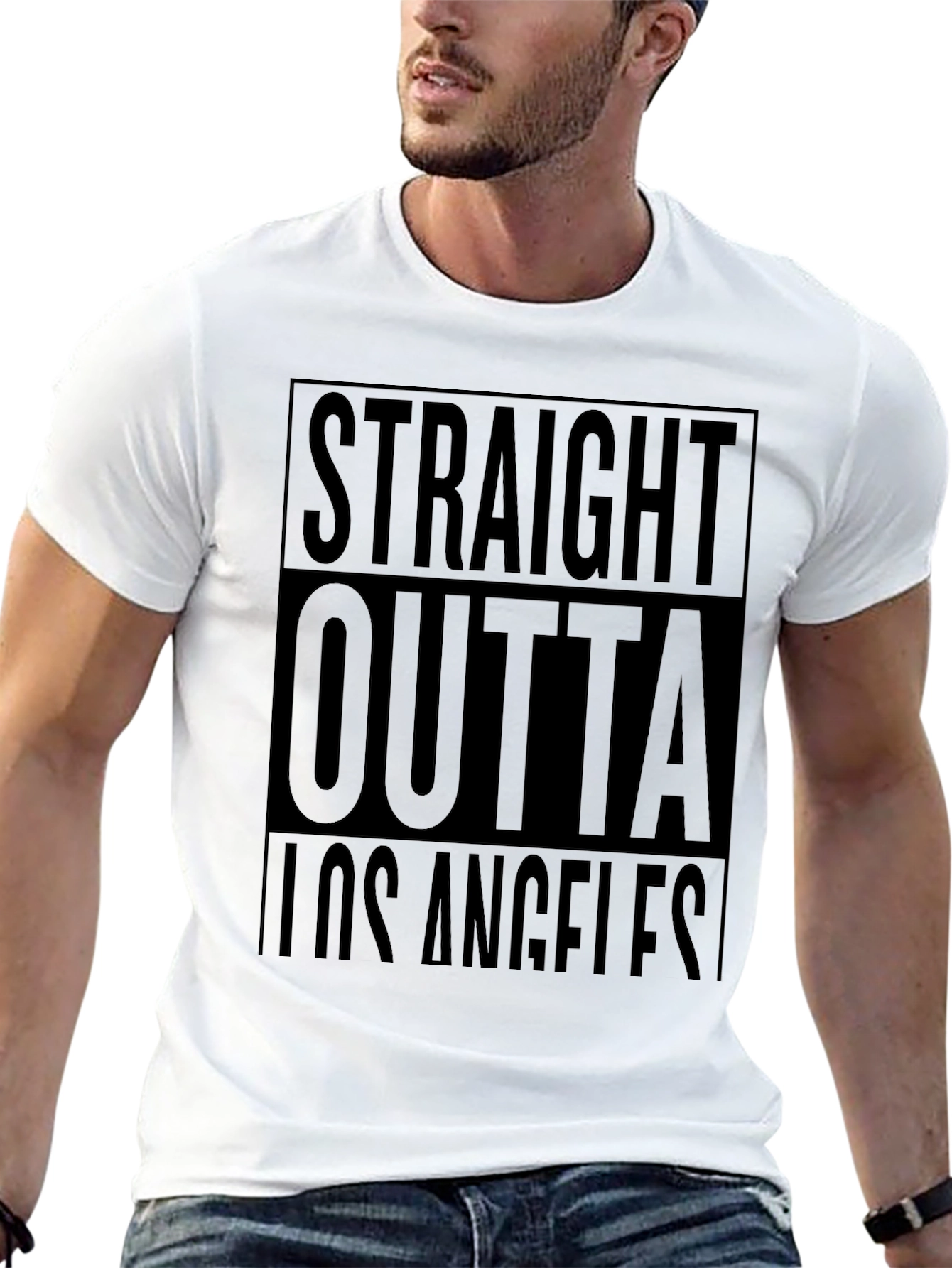 Straight Outta Los Angeles Black T-Shirt