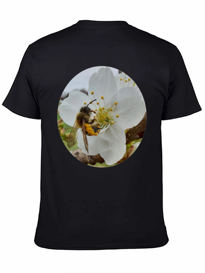 Bee on Blossom Black T-Shirt